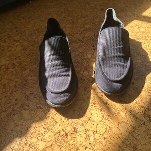 Rag & Bone Navy Blue Leather Loafers